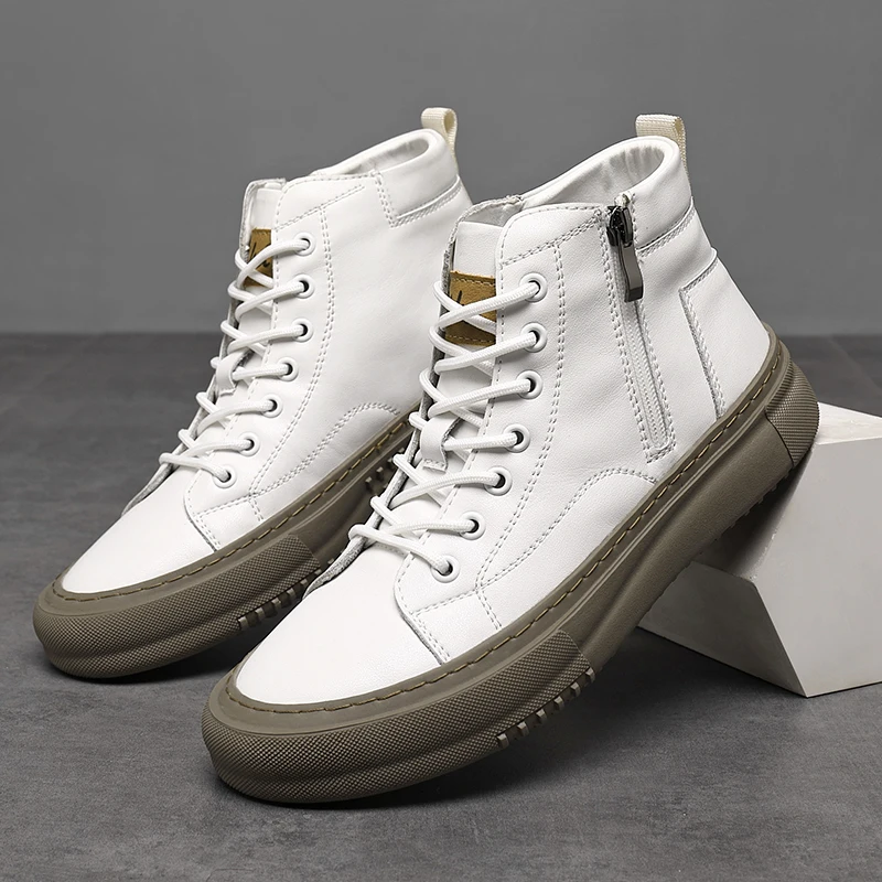 Miguel™ – Zapatillas altas de cuero sintético
