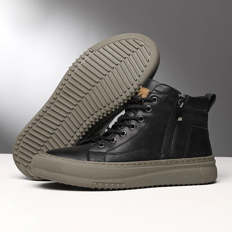 Miguel™ – Zapatillas altas de cuero sintético