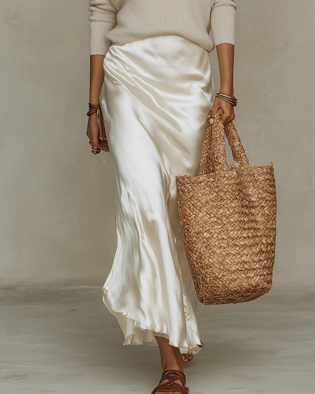 Alma | Vestido Midi Satinado