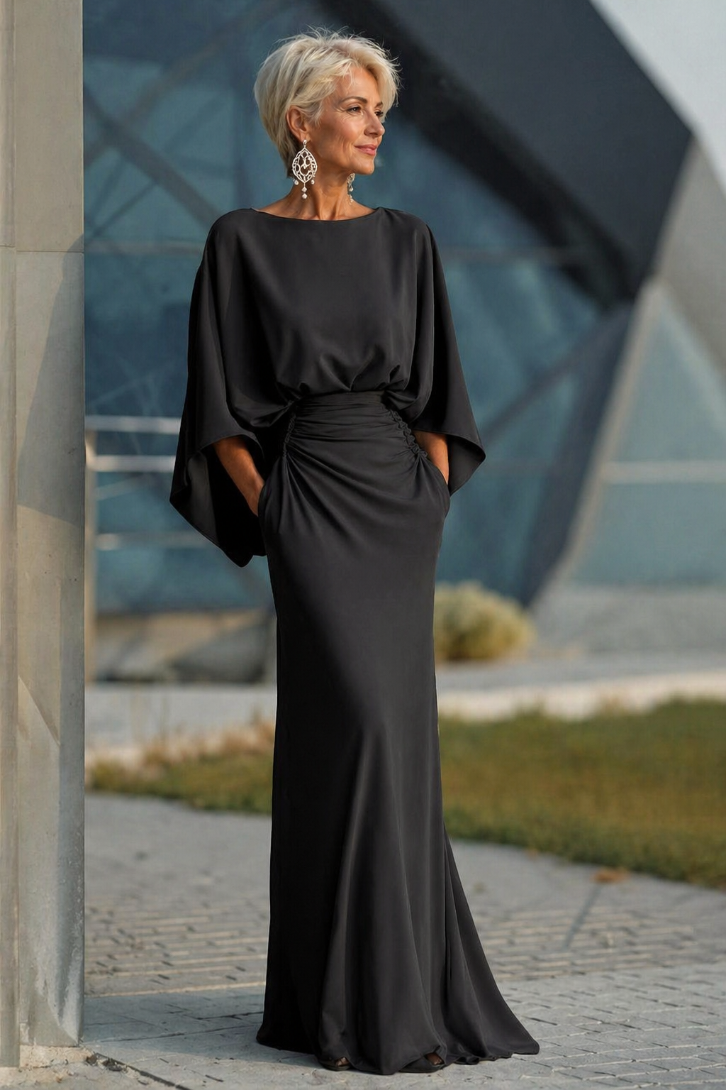 Alicia | Vestido elegante de espalda abierta en V