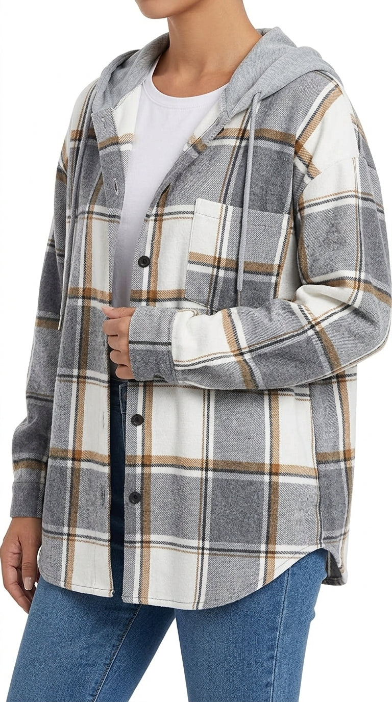 Elisa | Sobrecamisa Forrada con Capucha