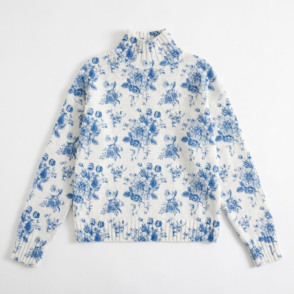 Suéter Blossom Cuello Alto