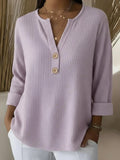 Lucía | Playera Henley texturizada con botones