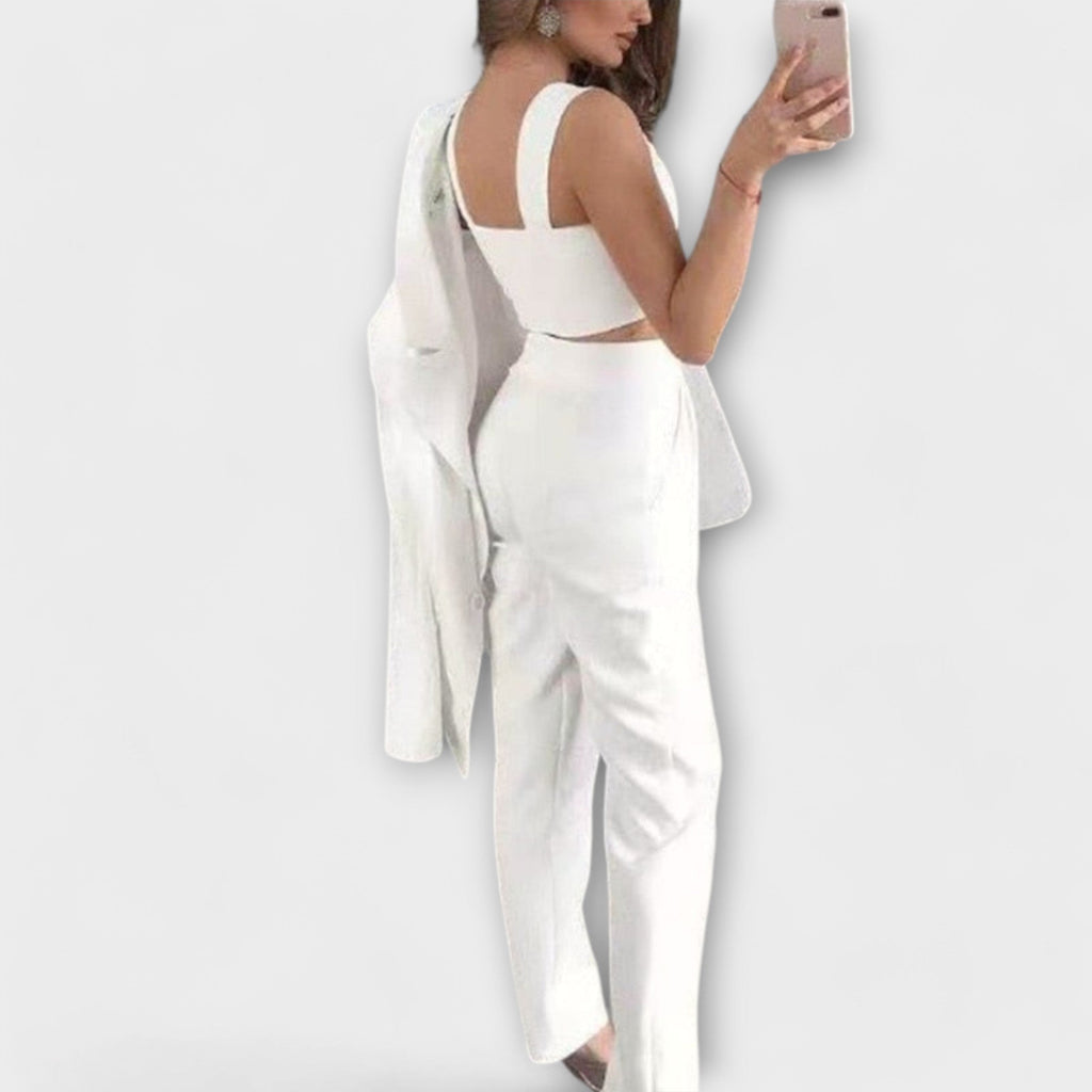 Selina - Conjunto de Blazer de 3 Prendas