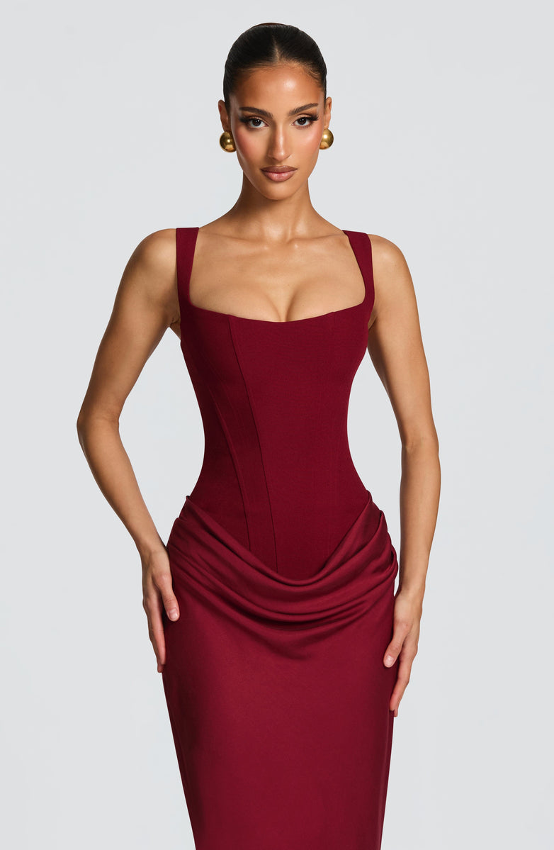 Vestido Aria™ | Hourglass Maxi Corsé Ajustado - Best Seller