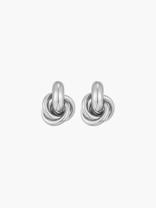 Blanca™ - Pendientes de nudo elegantes con diseño sofisticado
