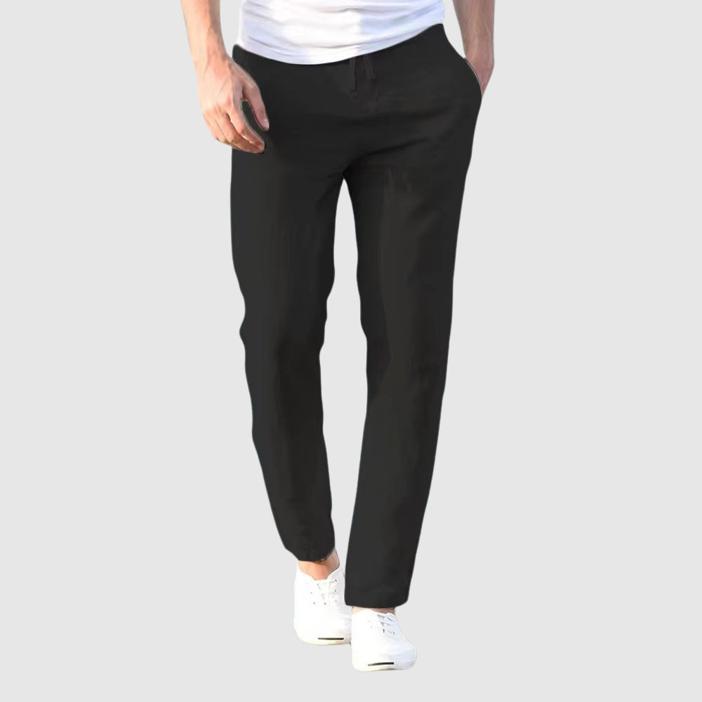 Guillermo™ - Pantalón negro con diseño limpio y exclusivo