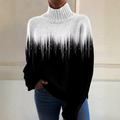 Matilde | Suéter elegante bicolor de cuello alto
