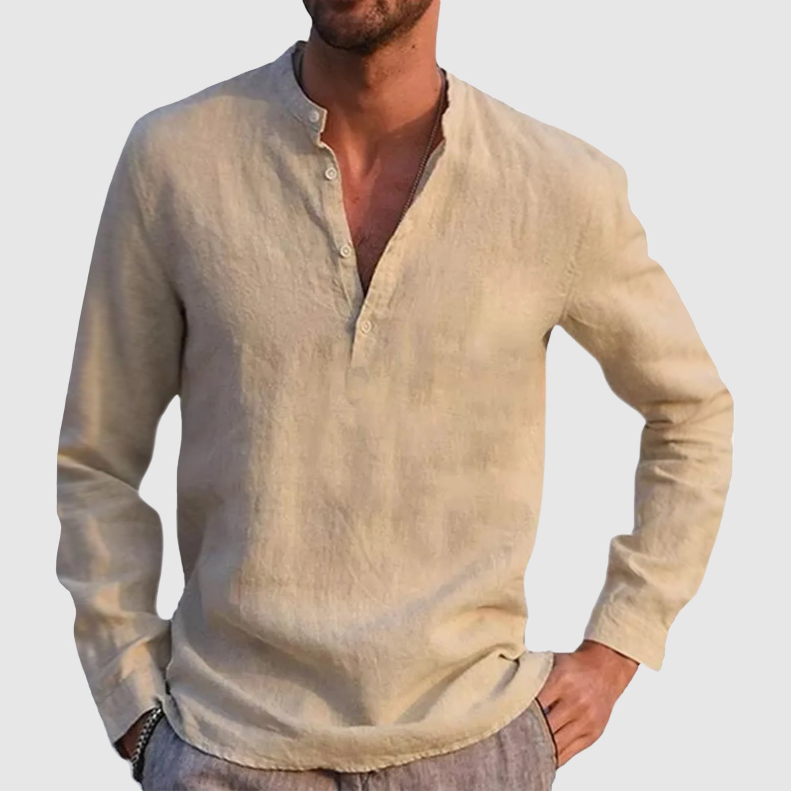 Hugo™ - Camisa casual elegante con cuello en V moderno