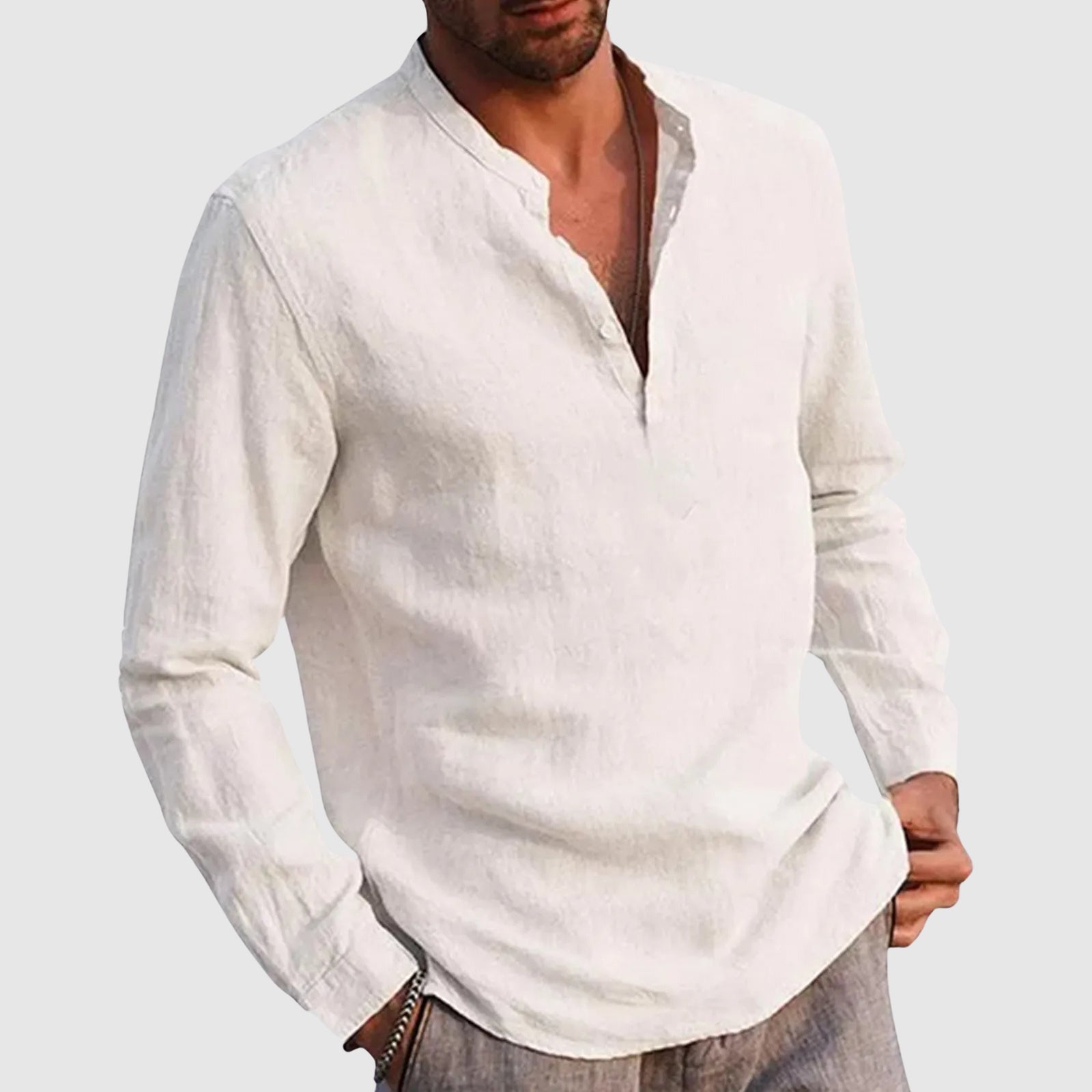 Hugo™ - Camisa casual elegante con cuello en V moderno