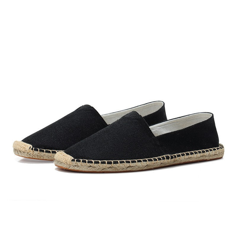 Valentino™- Alpargatas negras clásicas con estilo casual elegante
