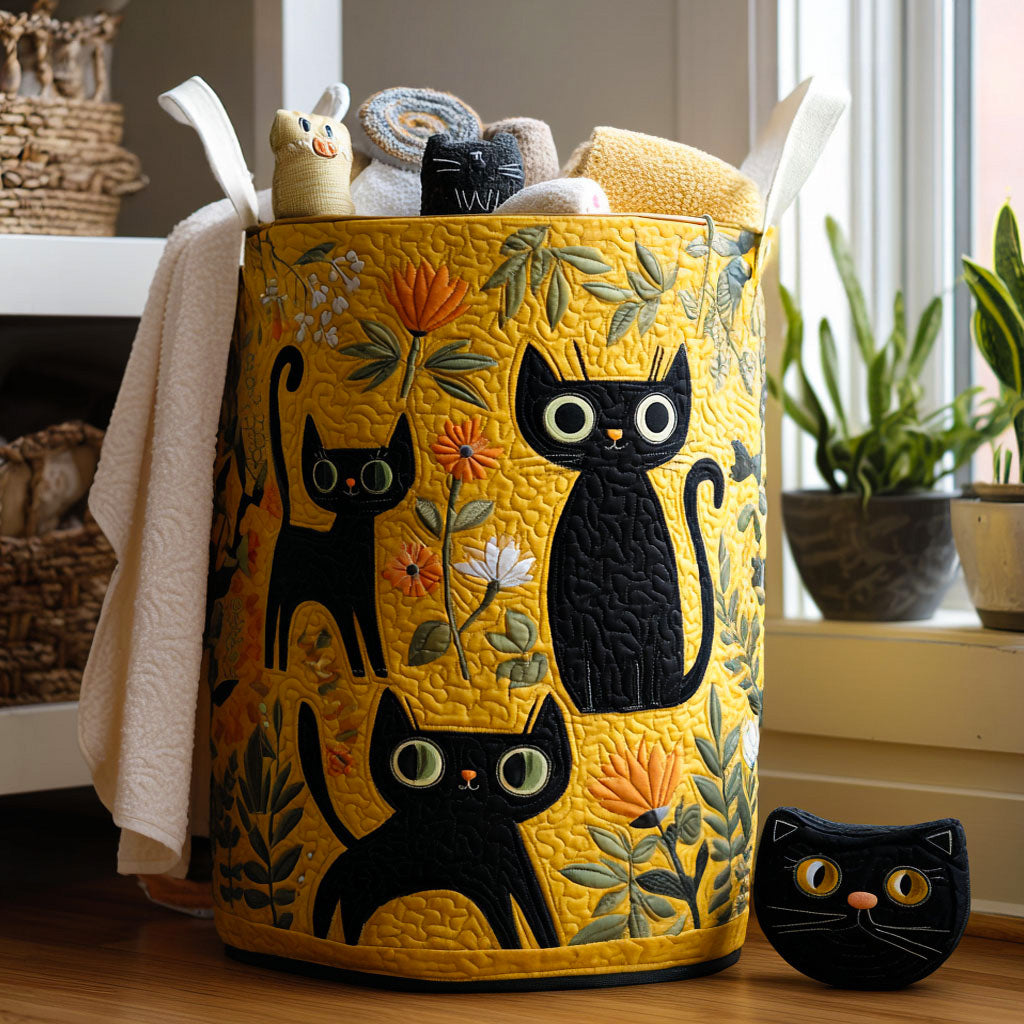 Luna | Cesto para la Ropa con Diseño de Gatos