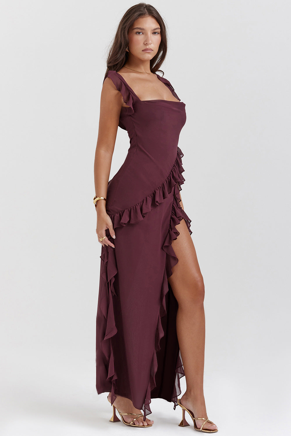 Vestido Ali™ | Maxi Ajustado Fluido - Best Seller