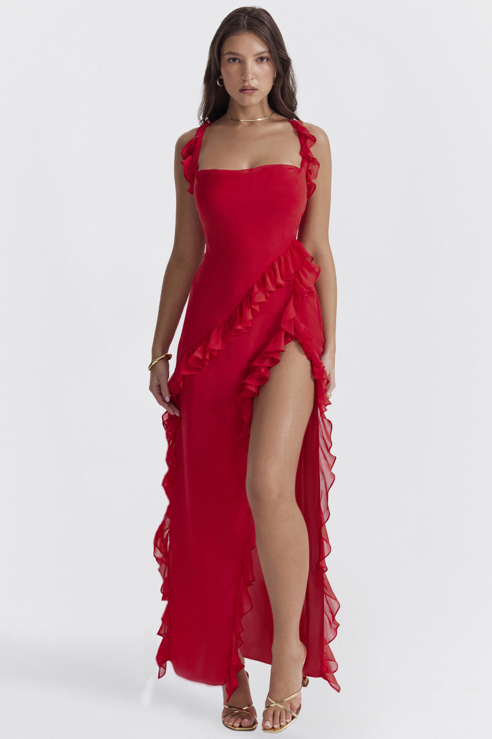Vestido Ali™ | Maxi Ajustado Fluido - Best Seller