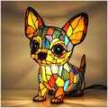 Patoune – Lámpara Mágica de Perrito Estilo Vitral