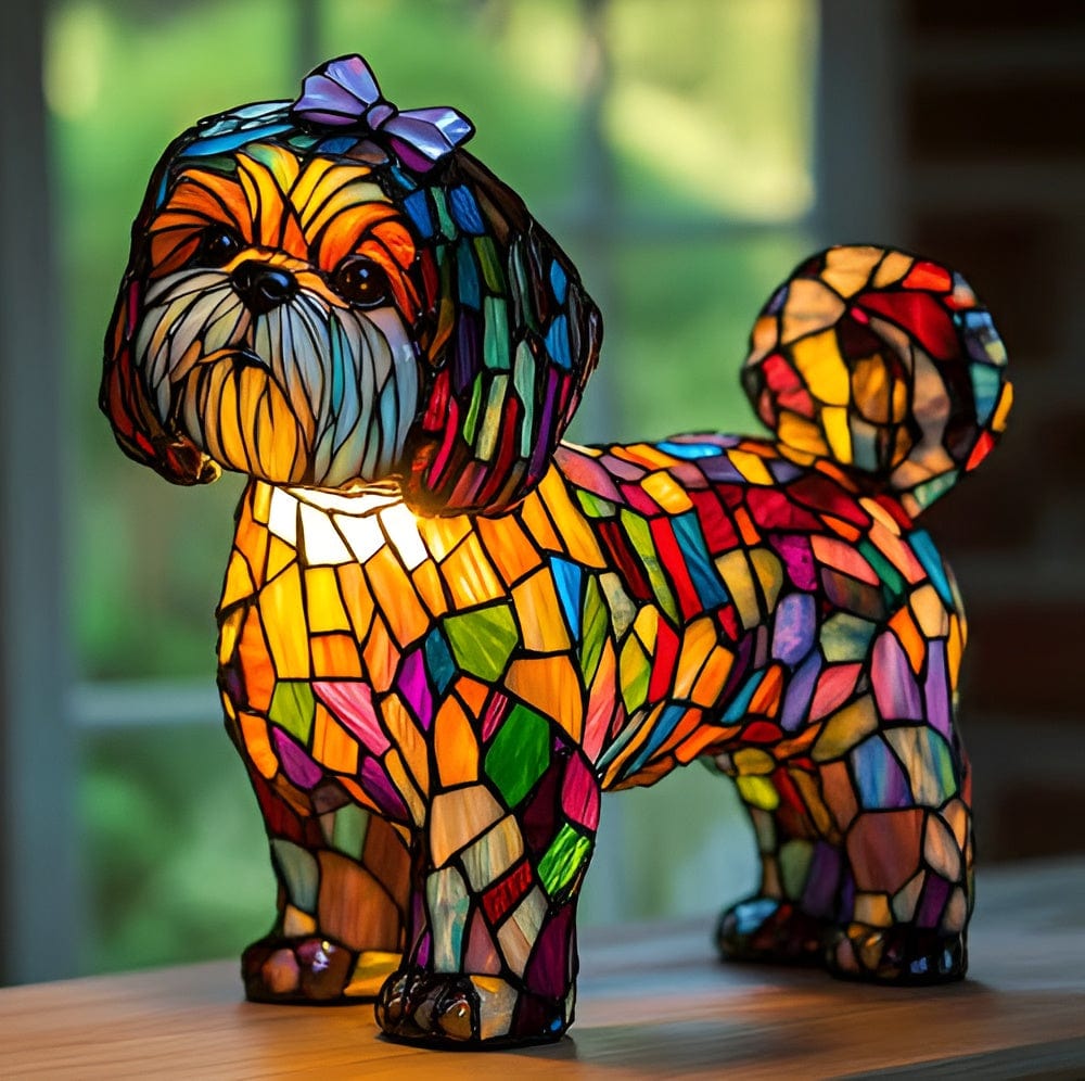 Lámpara Shih Tzu con Moño