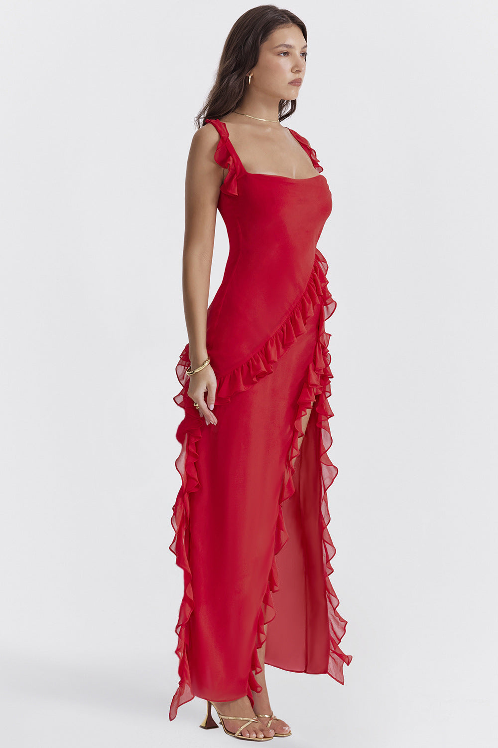 Vestido Ali™ | Maxi Ajustado Fluido - Best Seller