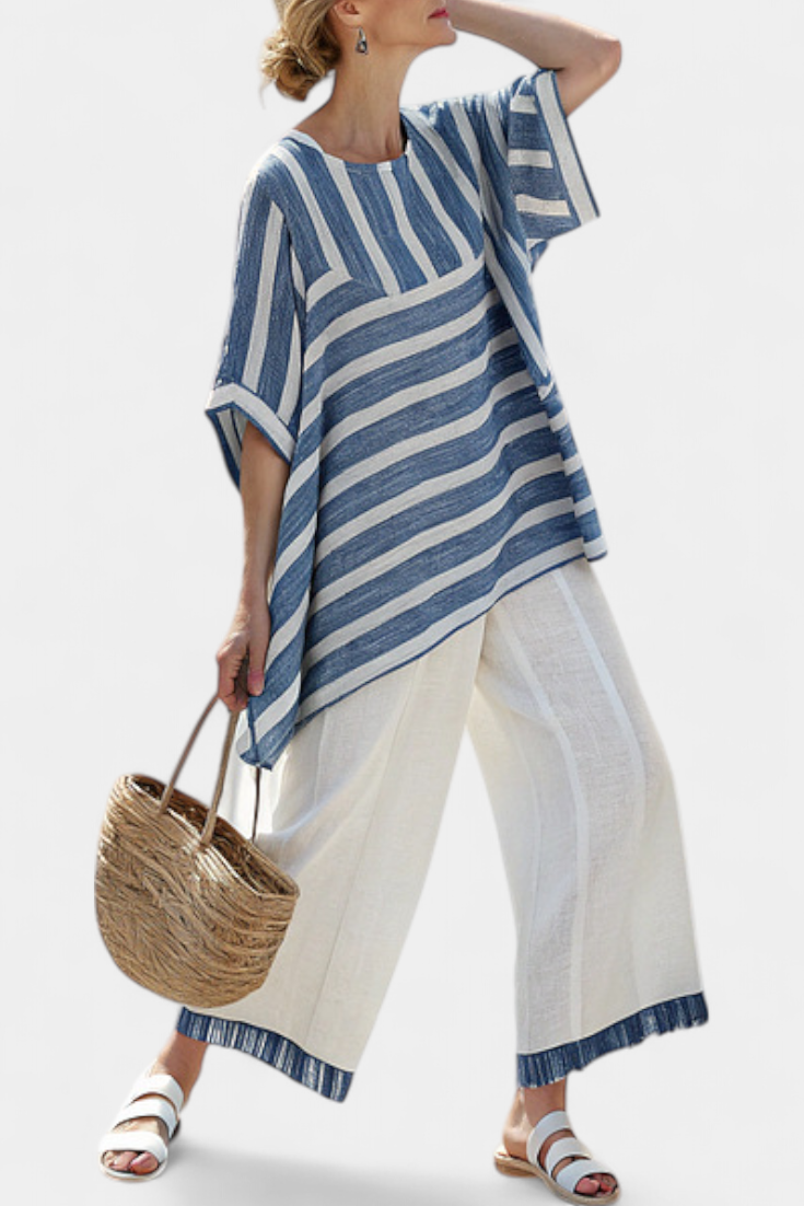Lucia - Conjunto Lino Mediterráneo