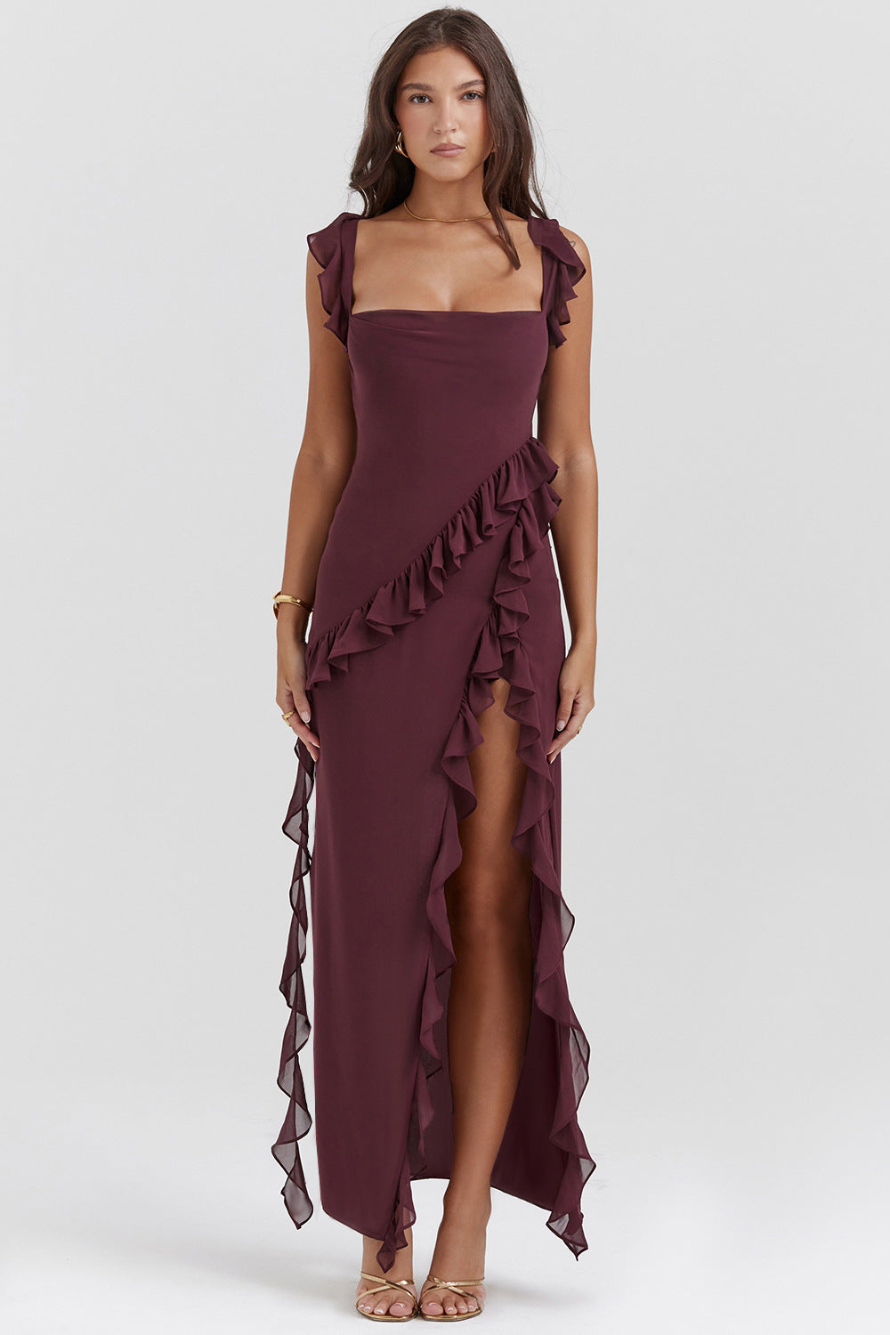 Vestido Ali™ | Maxi Ajustado Fluido - Best Seller