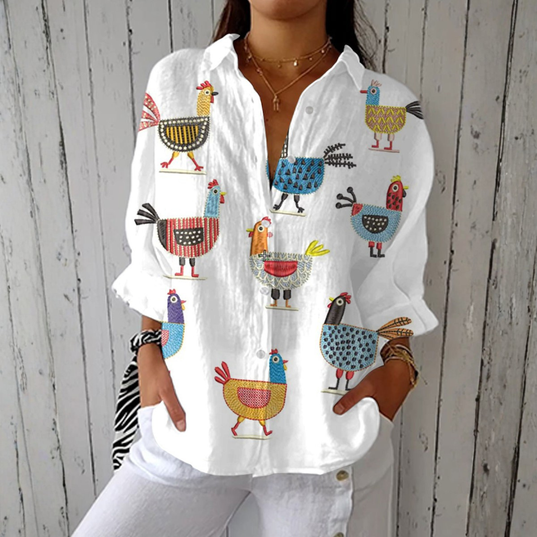 Camisa Noelia™ | Ligereza y estilo con estampado único