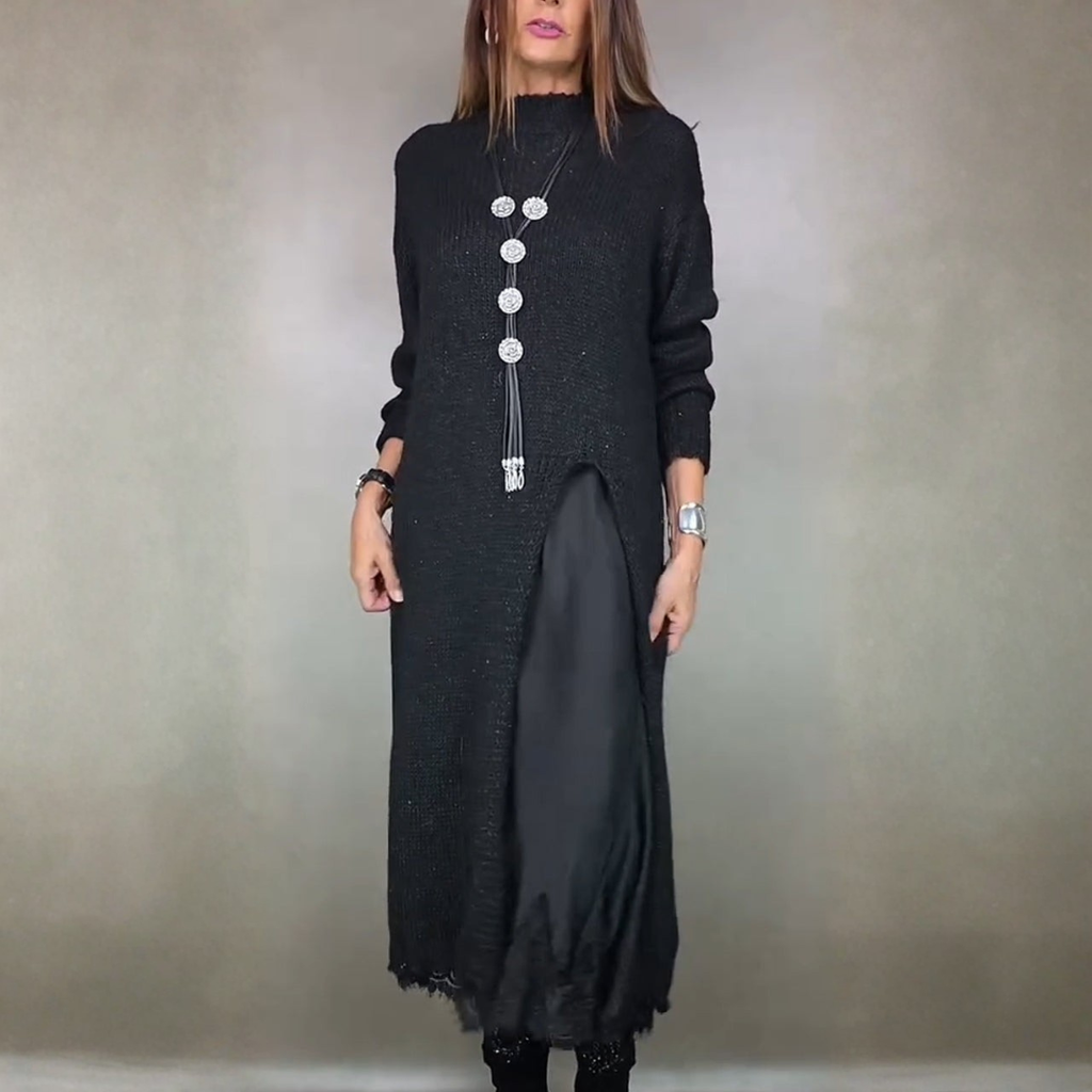 Laluna | Conjunto de Suéter Largo y Vestido