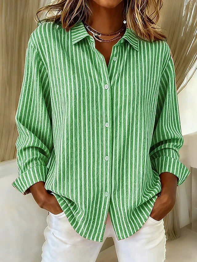 Jimena | Camisa a rayas con botones