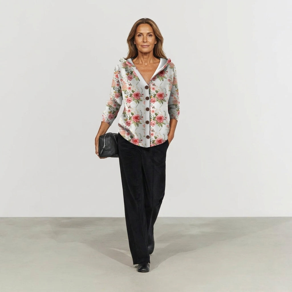 Cesarina | Chamarra de Punto con Capucha