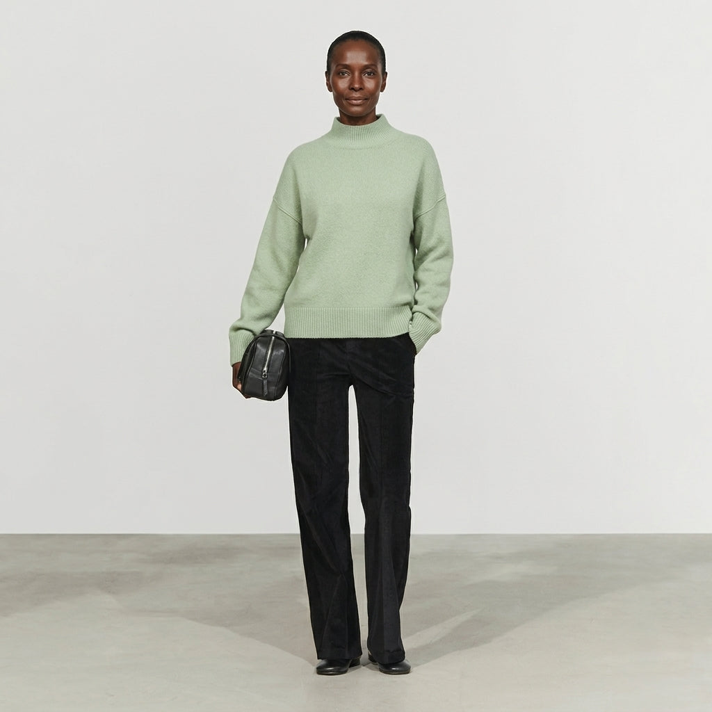 Suéter Oversized Cuello Alto