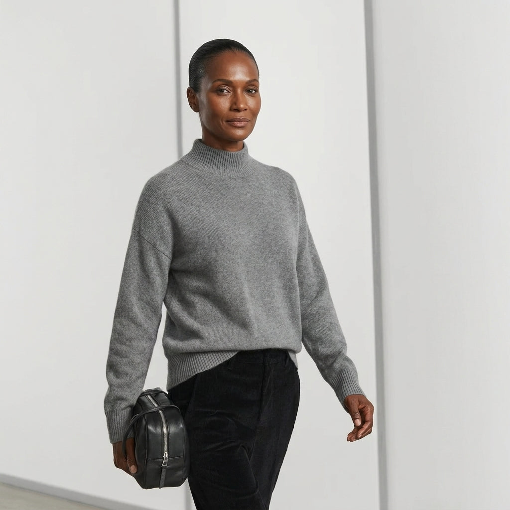 Suéter Oversized Cuello Alto