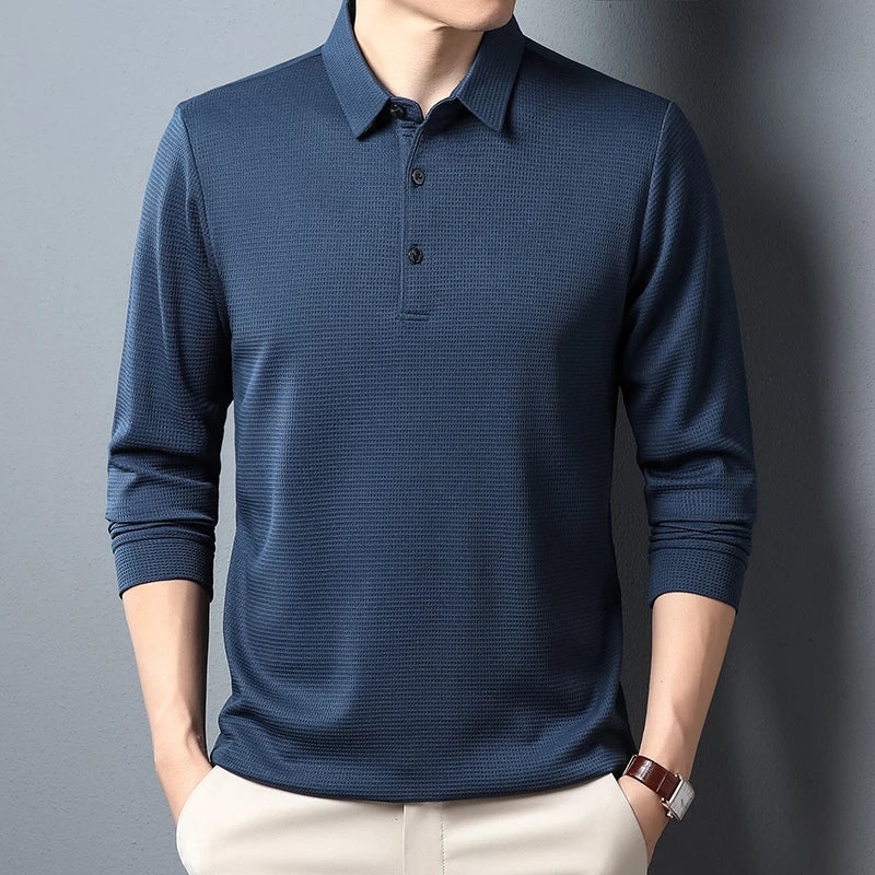 Tomás™ - Elegante Polo de Manga Larga Atemporal