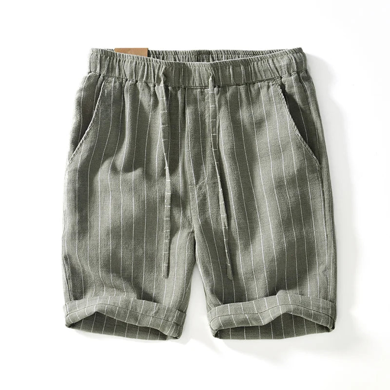 Gabriel™ - Bermudas blancas a rayas con estilo premium y fresco