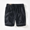 Gabriel™ - Bermudas blancas a rayas con estilo premium y fresco
