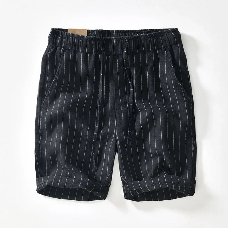 Gabriel™ - Bermudas blancas a rayas con estilo premium y fresco