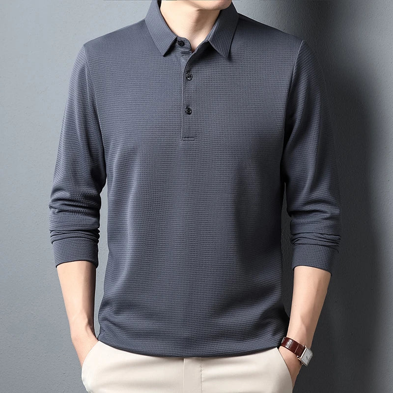 Tomás™ - Elegante Polo de Manga Larga Atemporal