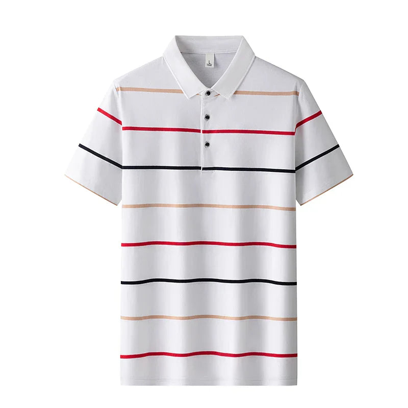 Emilio™ - Elegante Polo de Rayas