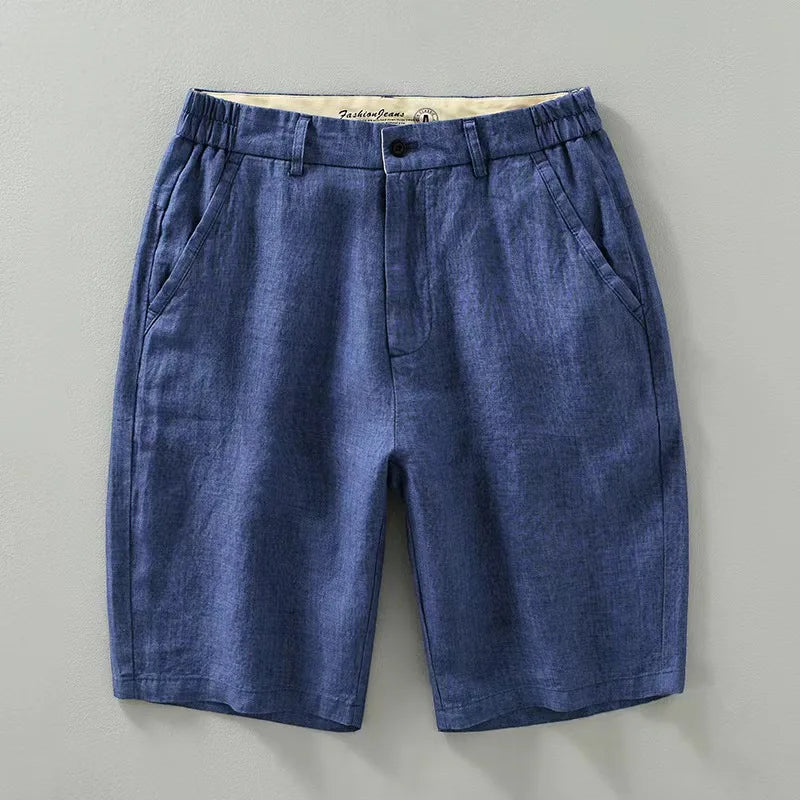 Ricardo™ - Shorts masculinos celestes con ajuste cómodo