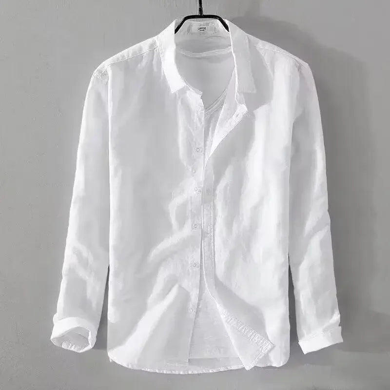 Sergio™ - Camisa azul marino premium con estilo elegante y moderno