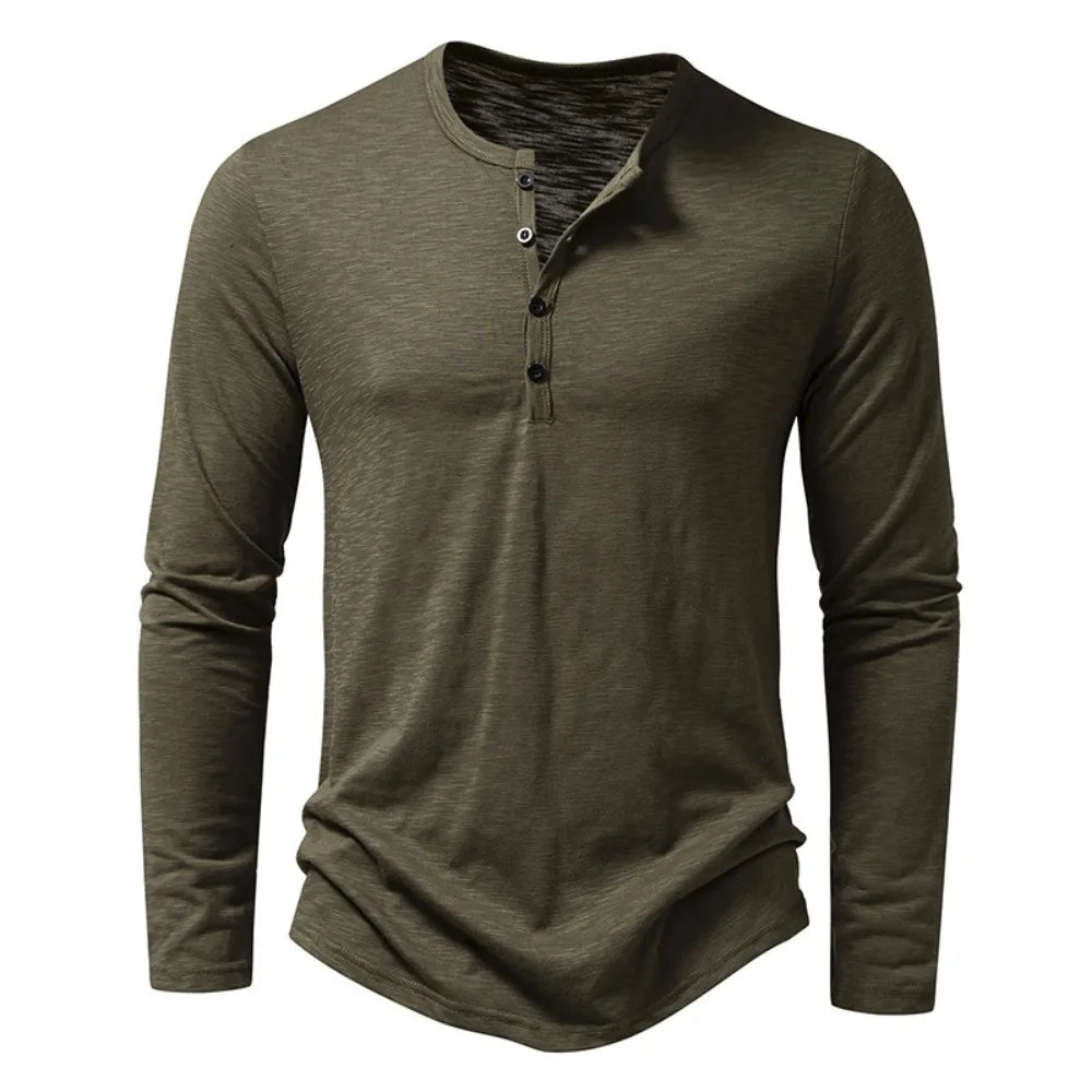 Óscar™ - Polo Casual Henley Distinguido