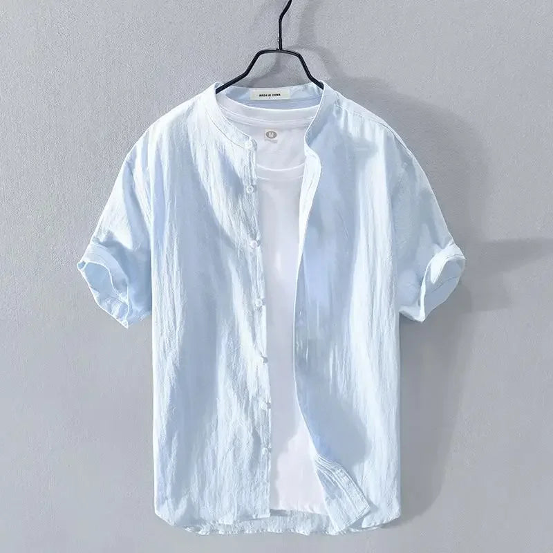 Rafael™ - Camisa elegante de lino con look versátil