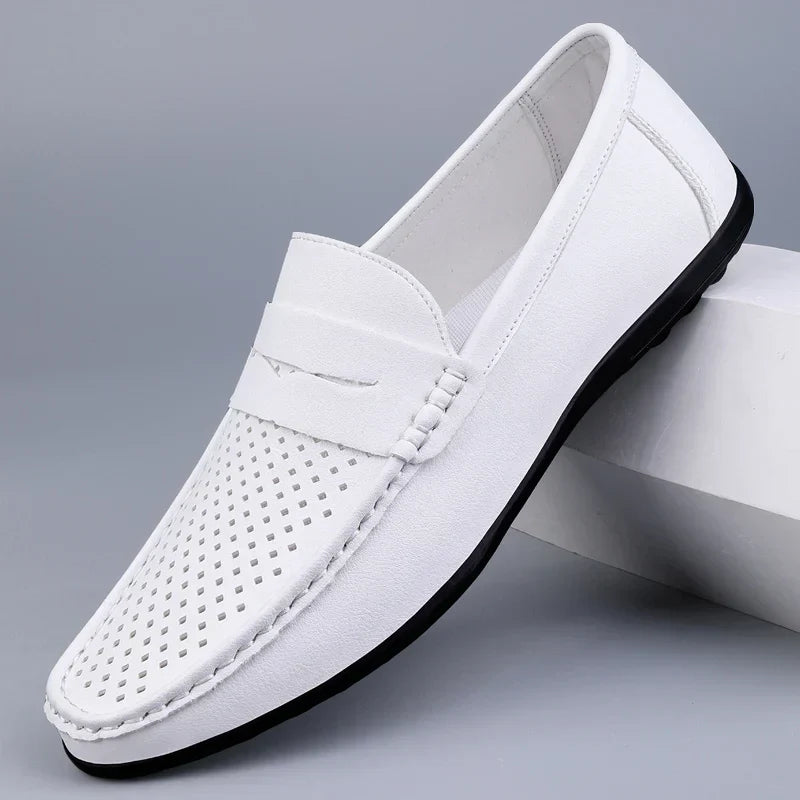 Franco™ - Mocasines clásicos de piel italiana para hombre distinguido