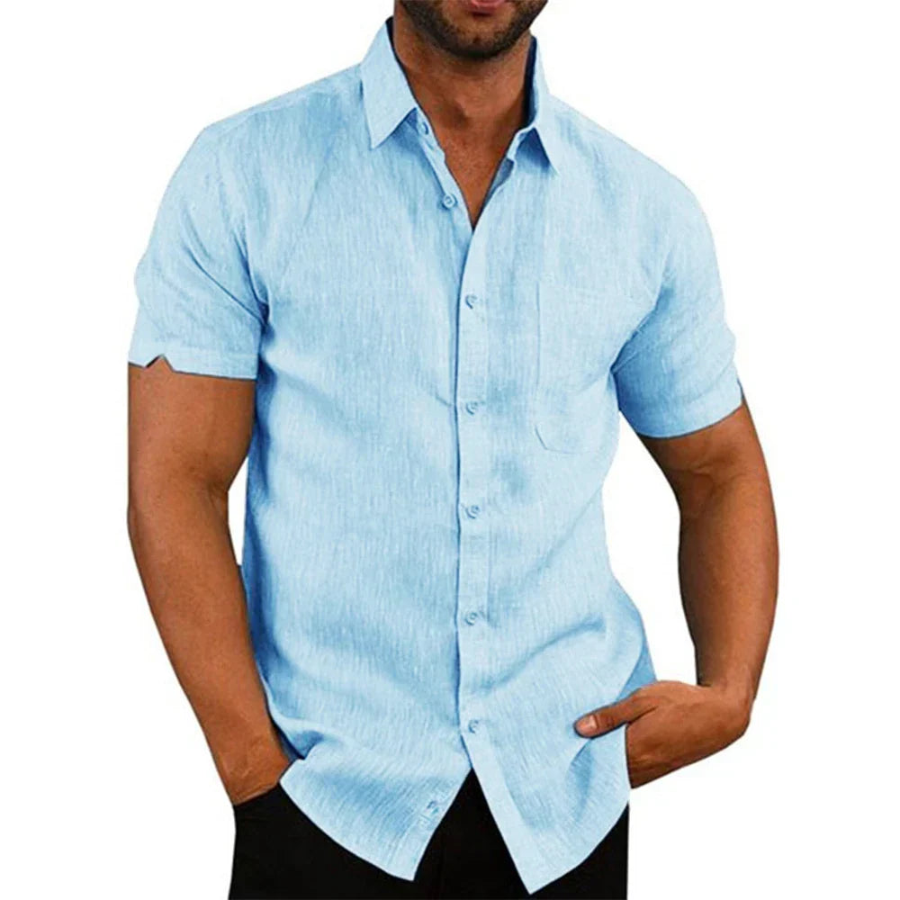 Héctor™ - Camisa gris con diseño limpio y exclusivo