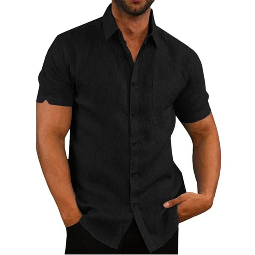 Héctor™ - Camisa gris con diseño limpio y exclusivo
