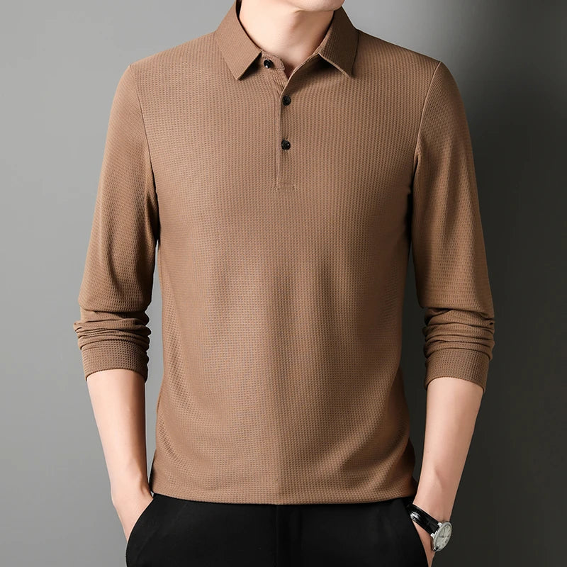 Tomás™ - Elegante Polo de Manga Larga Atemporal
