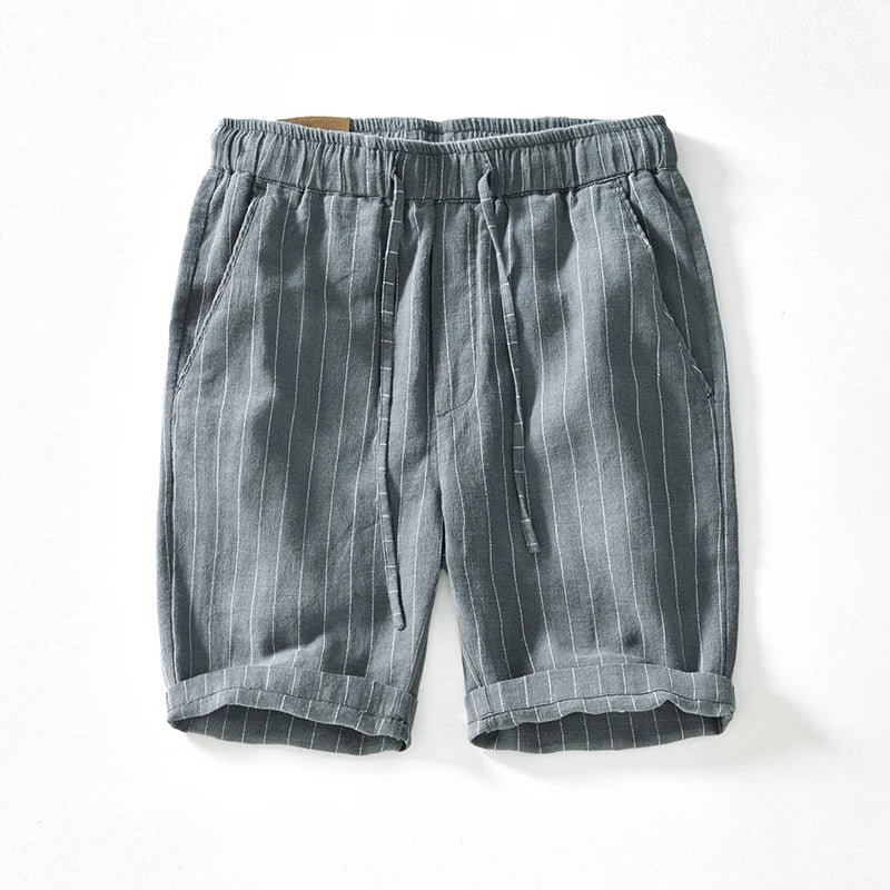 Gabriel™ - Bermudas blancas a rayas con estilo premium y fresco