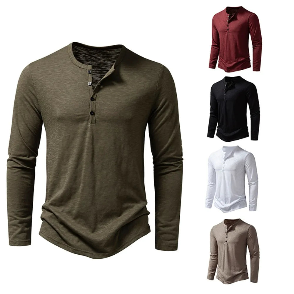 Óscar™ - Polo Casual Henley Distinguido