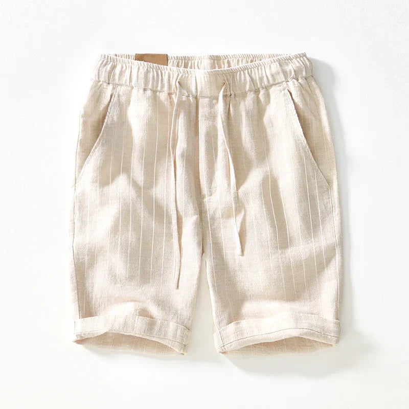 Gabriel™ - Bermudas blancas a rayas con estilo premium y fresco