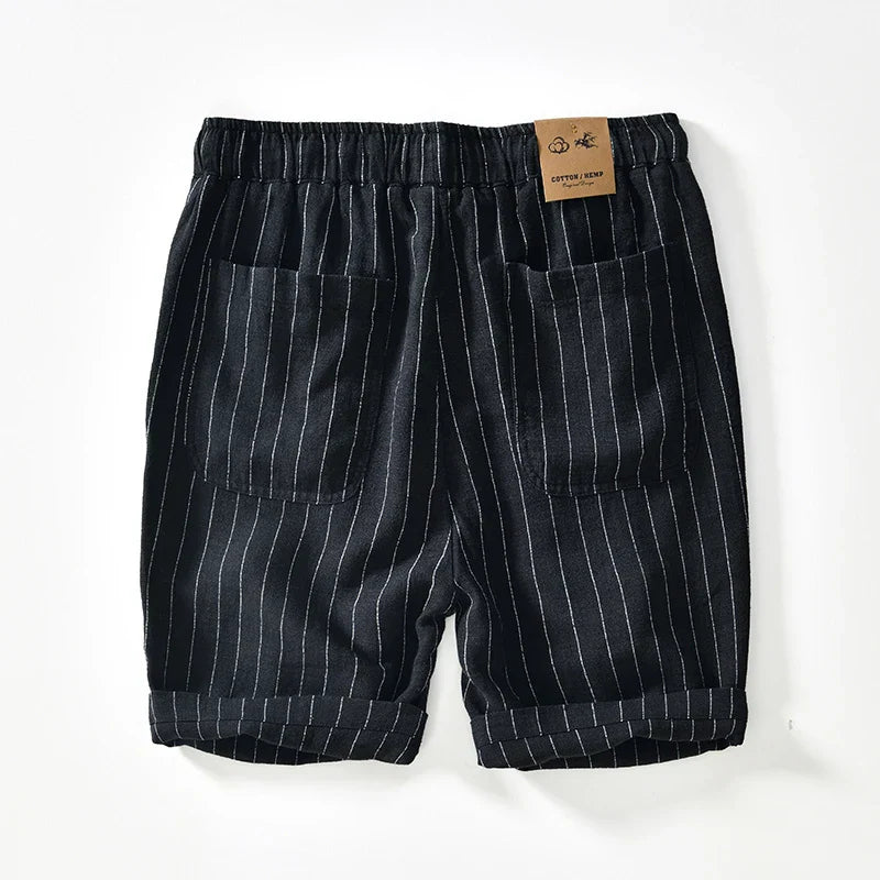 Gabriel™ - Bermudas blancas a rayas con estilo premium y fresco