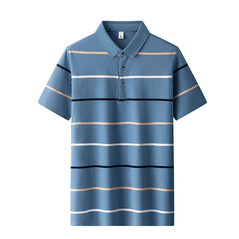 Emilio™ - Elegante Polo de Rayas