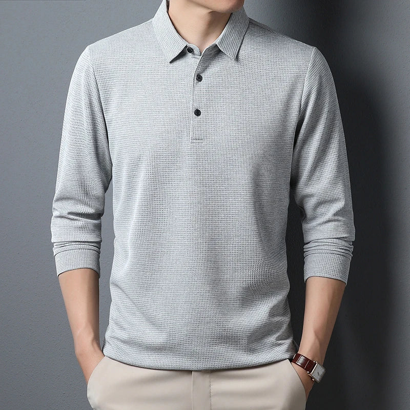 Tomás™ - Elegante Polo de Manga Larga Atemporal