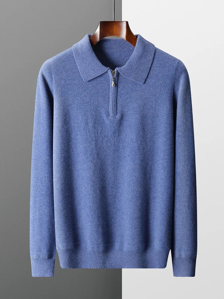Enzo™ - Elegante Jersey Polo de Cachemira